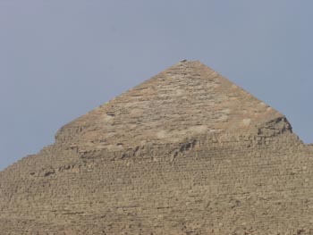 Pyramid Kephren sommet calcaire